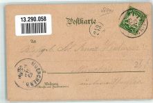 83022 W8200 Rosenheim , Oberbay 1898 Lithographie / Mondschein