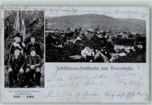 79539 W7850 Brombach , Kr Lörrach 1904 - 60jähriges Stiftungsfest des Männerchores und Fahnenweihe des Sängerbundes Gründer