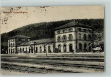 78194 W7717 Immendingen 1919 - Bahnhof - Stempelflecke AK