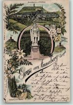 99976 O5701 Annaberg b Mühlhausen, Thür Lithographie Gruss aus - AK