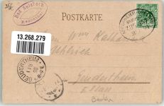 77704 W7602 Oberkirch , Baden 1898 Gebrauchsspuren Bad Sulzbach Lithographie