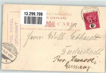 Colombo 1901 Foto AK Tracht Devil Cancers Ort lt. Stempel