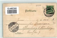 26316 W2930 Varel , Jadebusen 1898 Lithographie Post Landwirtschaftsschule Rathaus Kirche Windmühle Blumen Gruss