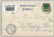 37073 W3400 Göttingen , Niedersachs 1899 - Gruss aus - Kaiser Wilhelm Park AK