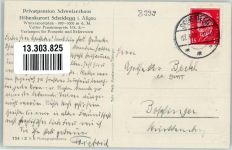 88175 W8999 Scheidegg , Allgäu 1931 Foto AK Pension Schweizerhaus