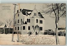 57299 W5909 Würgendorf Karte beschädigt Bahn-Hotel Friedrich Schneider Winter