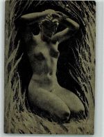 Nackte Frau FKK 1900 Künstlerkarte