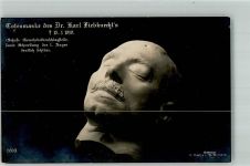 Totenmaske Dr. Karl Liebknecht Politiker Foto AK
