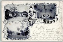 01445 O8122 Kötzschenbroda 1901 - Gasthaus Meierei Saal Lossnitzgrunde