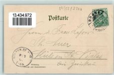 04552 O7200 Borna b Leipzig 1901 Lithographie Reichsstraße KönigsDenkmal Apotheke
