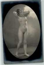 Nude in Pose AK FKK Foto AK