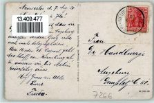 75385 W7266 Neuweiler , Kr Calw 1921 Gebrauchsspuren Schule, Gasthaus zur Krone und Adler , Eckknick AK