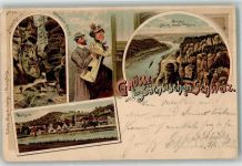 01829 O8306 Wehlen Stadt 1898 Lithographie Sächsische Schweiz Bastei