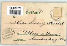 89143 W7902 Blaubeuren 1898 Lithographie Blautopf