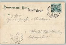 Friedrichshafen am Bodensee 24.Mai 1904 Schiffsbrief Bodenseeschiffspoststempel