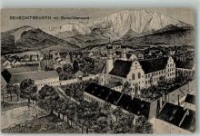 83671 W8174 Benediktbeuern 1923 Foto AK Kirche Kloster