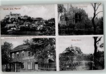 07389 O6843 Ranis - Gasthaus Restauration Wilhelmshain Burg Ranis Städtisches Krankenhaus
