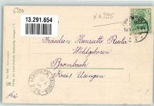 61250 W6390 Usingen 1906 Prägedruck Passepartout Jugendstil