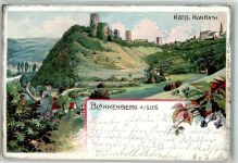 53773 W5202 Hennef Sieg 1906 Lithographie Blankenberg Hotel Honrath