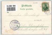 53773 W5202 Hennef Sieg 1906 Lithographie Blankenberg Hotel Honrath