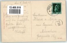 82031 W8022 Wörnbrunn , Kr München 1912 Gebrauchsspuren Forsthaus Wörnbrunn Stube Gitarre Hirsch Zielscheibe