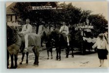 38723 W3370 Seesen , Harz 1928 Privatfoto AK 500 Jahr-Feier 1928 Festwagen
