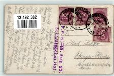 74869 W6951 Unterschwarzach , Baden - Gasthaus Schwarzacher Hof Forstamt Villa Noll Inflationsporto 300 Reichsmark