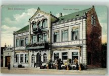 23843 W2060 Bad Oldesloe 1912 - Hotel zur Krone Bahnpost Hamburg