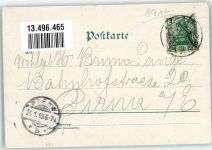 86899 W8910 Landsberg a. Lech 1899 Gebrauchsspuren Bayertor Rathaus Sandauer Vorstadt Lithographie