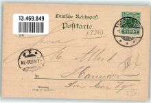 38300 W3340 Wolfenbüttel , Niedersachs 1899 Lithographie Staats Bahnhof Herzogl. Schloss