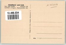 09468 O9307 Geyer Gebrauchsspuren Cafe Seidel Gastraum Kuchentheke