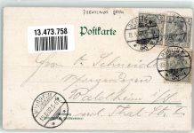 10115 O1020 Prenzlauer Berg 1902 Lithographie Brauerei Königstadt Grösstes Garten Etablissement Täglich Militair Concert Gasthaus Tanzsaal Kronleuchter