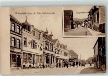 66538 W6680 Wiebelskirchen 1918 - Augustastraße Wilhelmstraße Straßenbahn