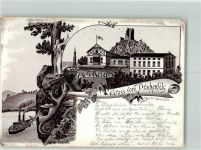 53639 W5330 Drachenfels Lithographie Vorläufer Drachenburg Burgrestaurant Dampfer Drache Sage vom Drachenfels