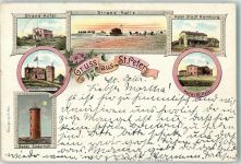 25826 W2252 Sankt Peter-Ording 1897 - Vorläufer Strandhotel Strand-Halle Hotel Wilhelmshöhe Süderhöft