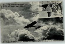 Bleriot mit seinem Drachenflieger AK Flugwesenpionier 1909