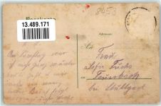 92249 W8453 Vilseck , Oberpf 1907 Gebrauchsspuren Herrenstraße Schlicht Litho