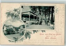 34346 W3510 Hann. Münden 1901 - Hotel zur Blume Garten Veranda