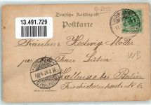 17419 O2251 Seebad Heringsdorf 1897 Gebrauchsspuren Kaiser Wilhelm Brücke Herrenbad Hotel Minerva Lithographie