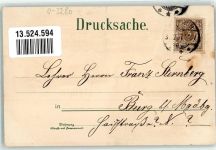 39307 O3280 Genthin 1897 Gebrauchsspuren Plauer-Kanal Bahnhof Kgl. Post Progymnasium Mädchenschule Lithographie