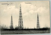 24534 W2350 Neumünster , Holst 1915 Foto AK Funkenstation Funktürme