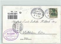 Pinetown Trappisten-Abtei Mariannhill Bahnpost Seckach - Miltenberg Zug 497 Kolonien