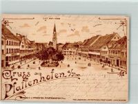 85276 W8068 Pfaffenhofen a d Ilm 1900 - Holzbrand-Imitations-Postkarte DRGM 8/314