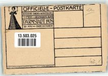 W6100 Darmstadt Arbeiterhaus Merkel Dalsheim Hessische Landes Ausstellung 1908 Kunstgeschichte Darmstadt