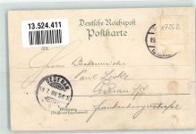 04774 O7262 Dahlen , Sachs 1901 Lithographie Bahnhof Rathaus Kirche Herrschaftl. Schloß