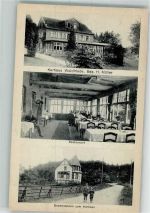 55627 W6574 Martinstein Foto AK Kurhaus Waldfrieden Restaurant-Saal Dependancen
