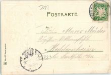 91781 W8832 Weißenburg i Bay Gebrauchsspuren Prägedruck Seeweiher Wappen Passepartout