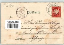 84453 W8260 Mühldorf a. Inn 1898 Lithographie Rathaus Bahnhofstraße Bahnhof Maximilian Brücke