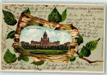 10115 W1000 Lichterfelde 1903 Prägedruck Gross-Lichterfelde Baumblatt Haupt-Kadettenanstalt Lithographie