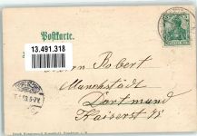 10115 W1000 Lichterfelde 1903 Prägedruck Gross-Lichterfelde Baumblatt Haupt-Kadettenanstalt Lithographie